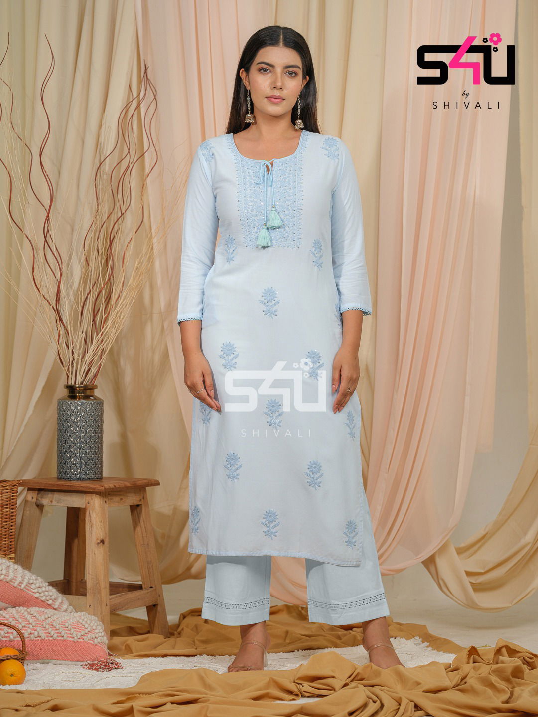 S4u 102 Rayon Designer Kurtis Catalog
